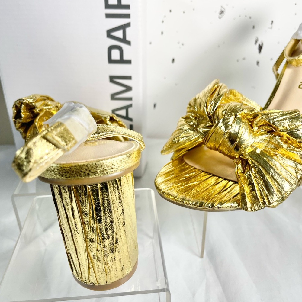 Sz 7 women’s chunky platform gold Dream Pairs Gold Platform Sandals - Picture 9 of 10